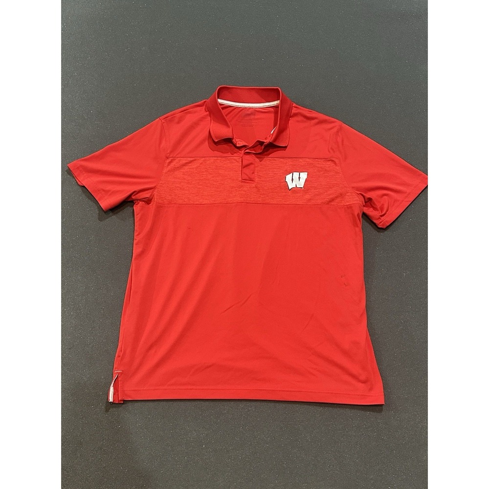Wisconsin Badgers Red Polo XL